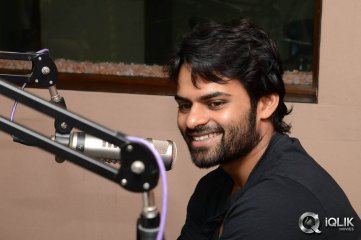 Sai Dharam Tej and YVS Chowdary at Red FM